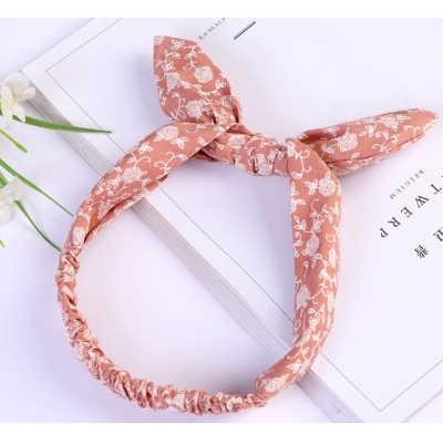 2017 welcomed C-hb143 different color cute rabbit ear headband for kids